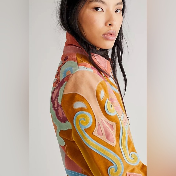 Free People Stars Are Psychedelic Jacket - Picture 4 of 15